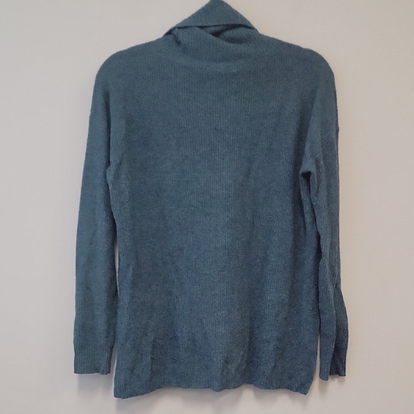 Madewell Teal Cowl Neck Sweater - Picture 9 of 14